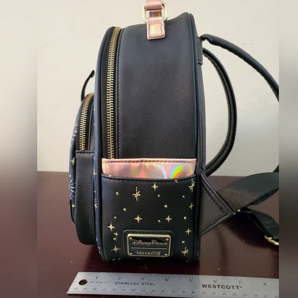 Walt Disney World 50th Anniv Loungefly Large Backpack & Minnie Mouse Stuff - Picture 6 of 16